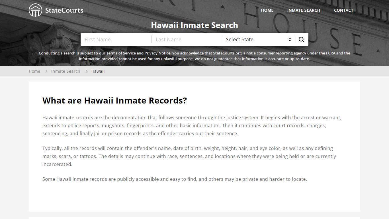 Hawaii Inmate Search, Prison and Jail Information ...